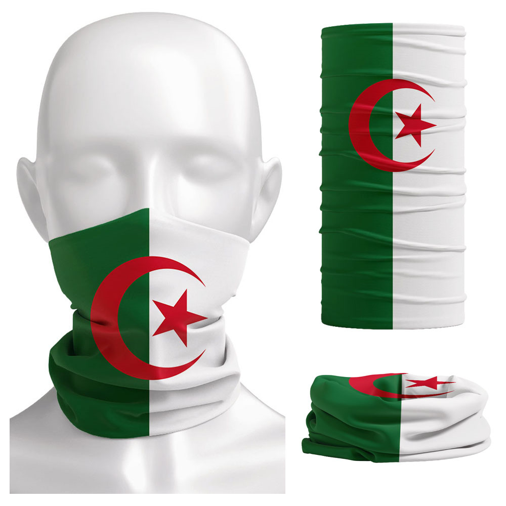 Cycling Gear For Women - Bandiera dell'Algeria Stampata Bandana Copricapo Passamontagna