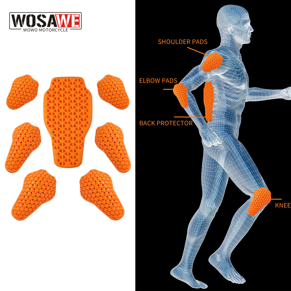 Cycling Protective Gear - WOSAWE Giacca da moto Fodera Protezioni