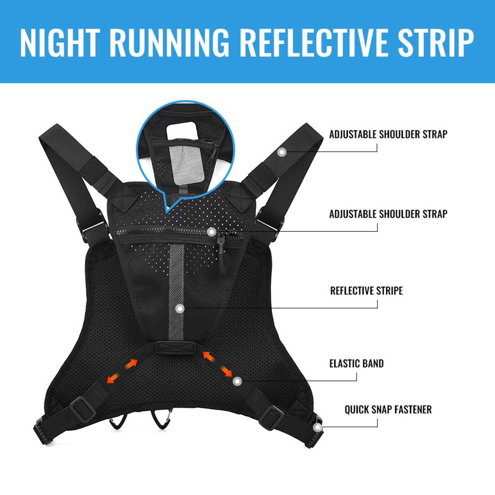 Cycling Gear Holder - Borsa da petto da corsa Gilet