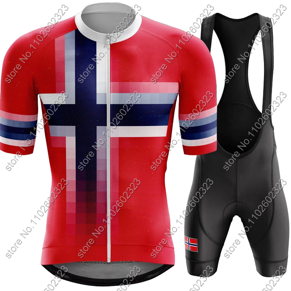 Cycling Gear Logo - 2024 norvegia maglia da ciclismo squadra