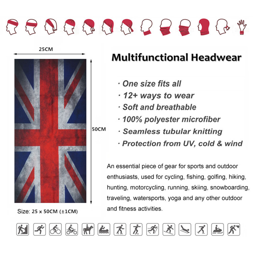 Bandane con bandiera del bangl - Womens Cycling Gear Uk recensione e prezzo
