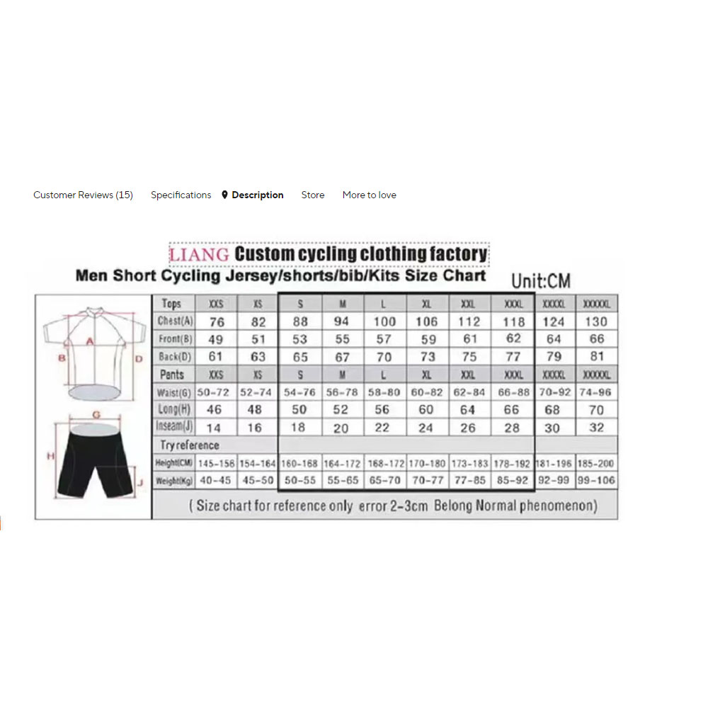 Completo da Ciclismo della Naz - Cycling Gear Logo recensione e prezzo